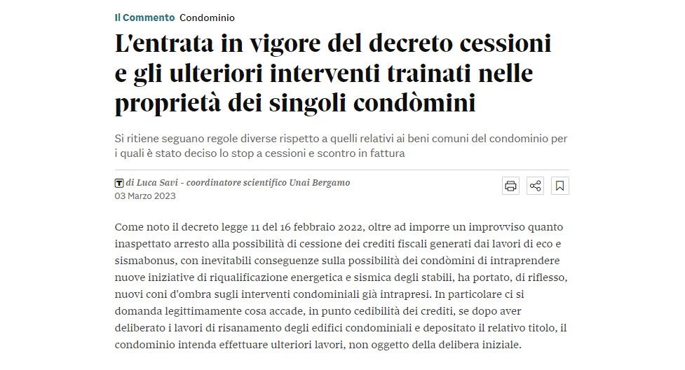 decreto cessioni condomini